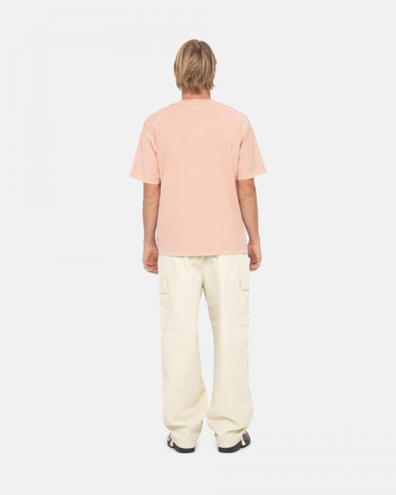 Stussy Pig. Dyed Inside Out Crew Oberteile Herren Hellrosa Österreich | DTK-4970