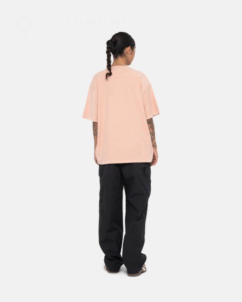 Stussy Pig. Dyed Inside Out Crew Oberteile Herren Hellrosa Österreich | DTK-4970