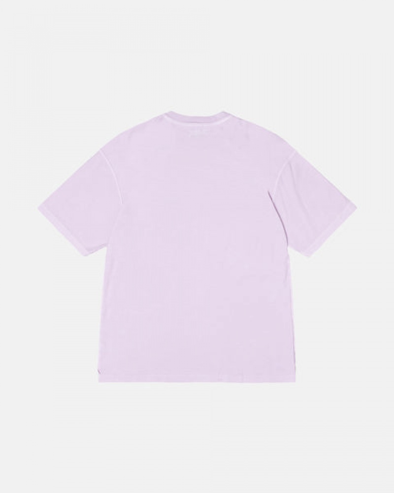 Stussy Pig. Dyed Inside Out Crew Tees Damen Lila Österreich | PTO-7939