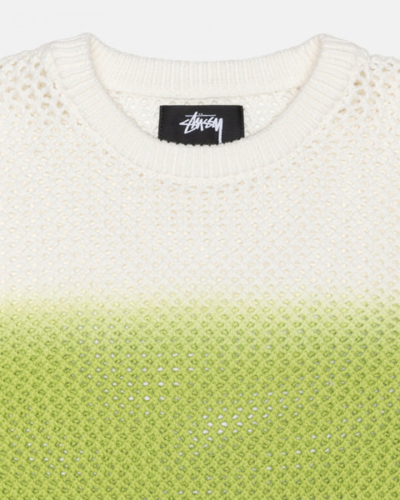 Stussy Pigment Dyed Loose Gauge Knit Pullover Pullover Herren Dunkelgrün Österreich | QIV-0608