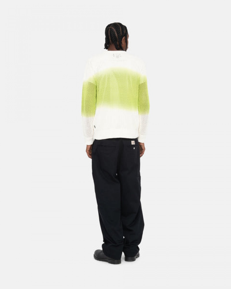 Stussy Pigment Dyed Loose Gauge Knit Pullover Pullover Herren Dunkelgrün Österreich | QIV-0608