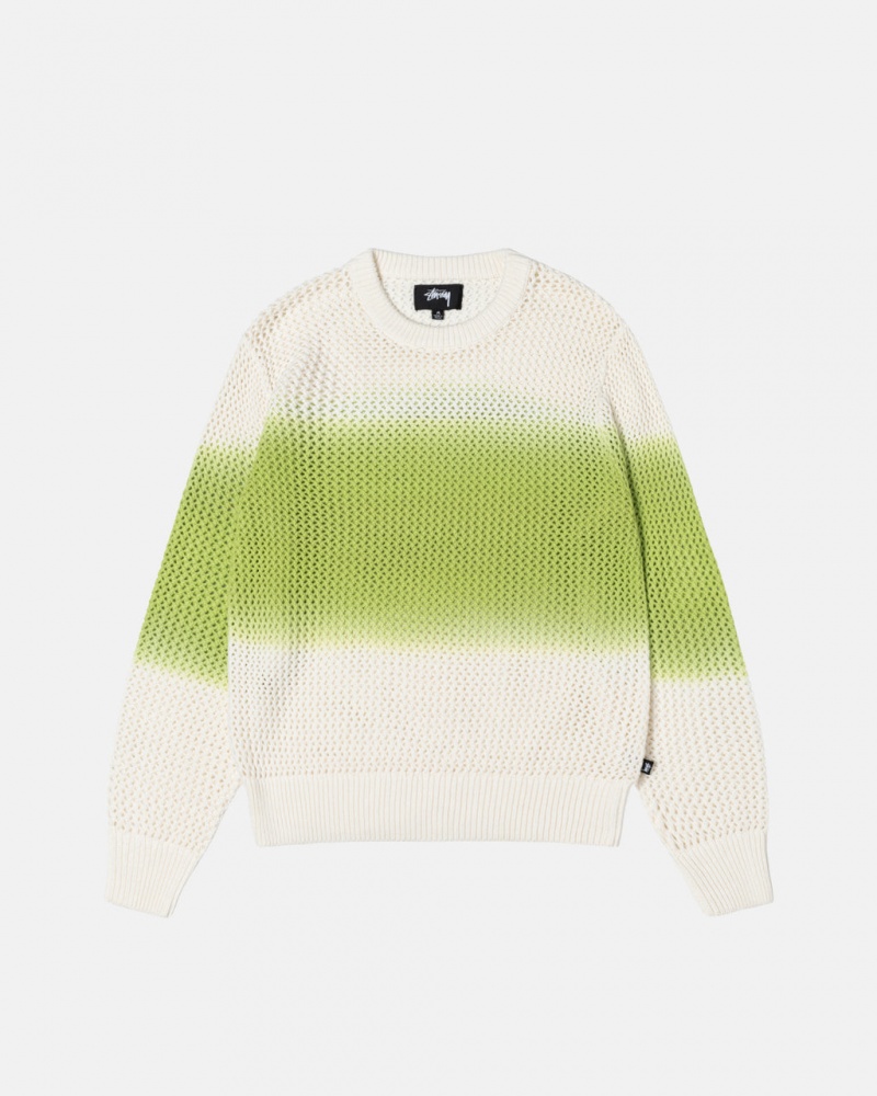 Stussy Pigment Dyed Loose Gauge Knit Pullover Pullover Herren Dunkelgrün Österreich | QIV-0608