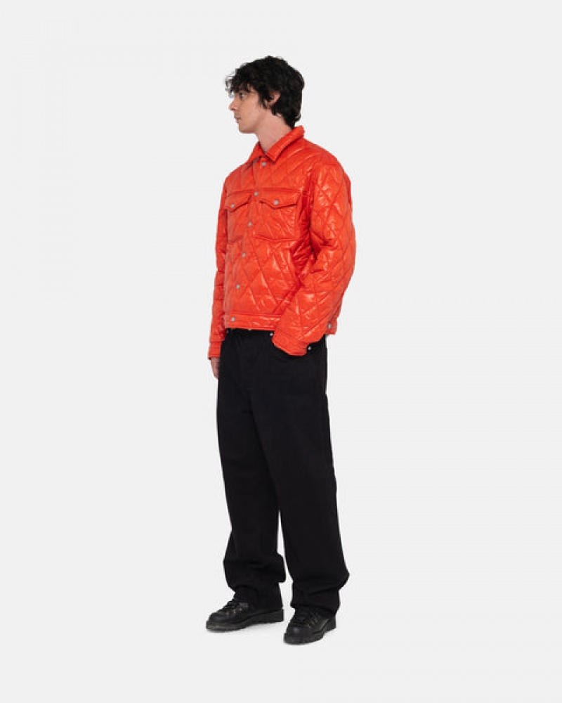 Stussy Ranch Jacket Gesteppt Nylon Jacken Herren Rot Österreich | MOS-3620