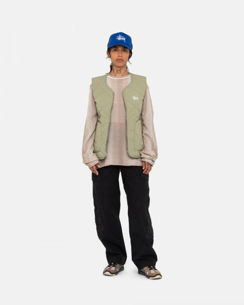 Stussy Recycled Nylon Liner Vest Weste Damen Braun Österreich | UYV-2260