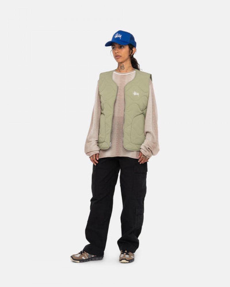 Stussy Recycled Nylon Liner Vest Weste Damen Braun Österreich | UYV-2260