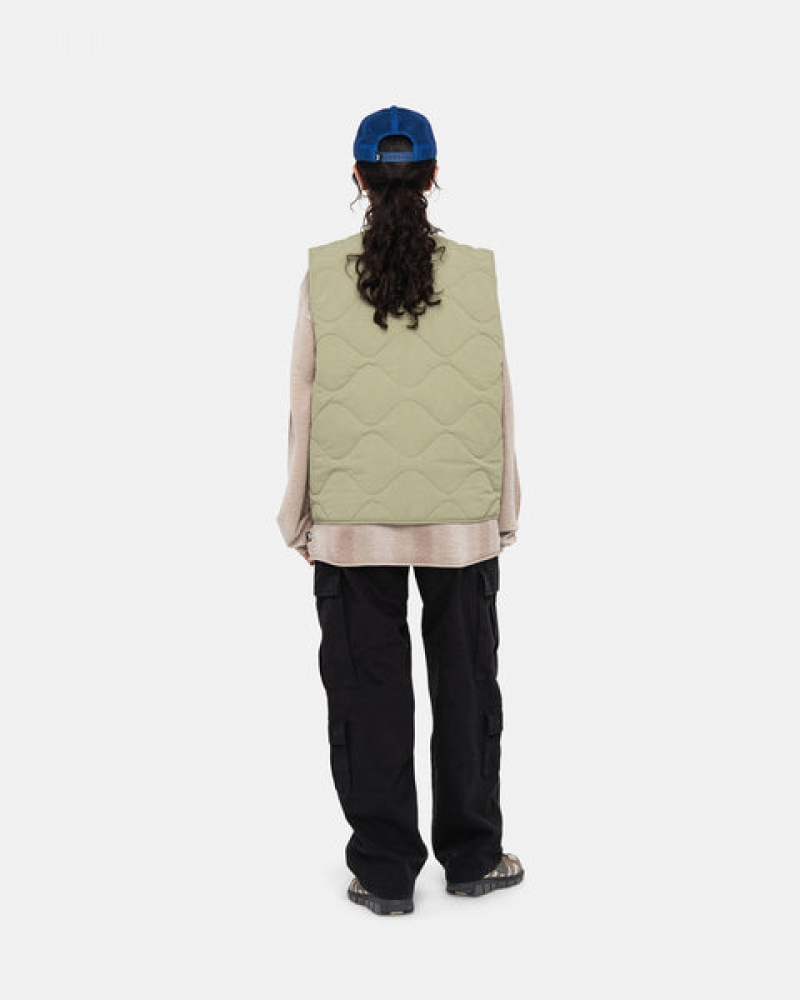 Stussy Recycled Nylon Liner Vest Weste Damen Braun Österreich | UYV-2260