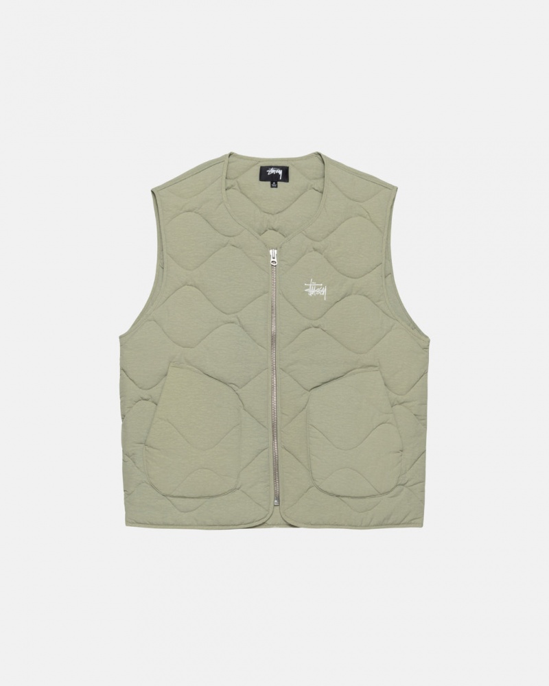 Stussy Recycled Nylon Liner Vest Weste Damen Braun Österreich | UYV-2260