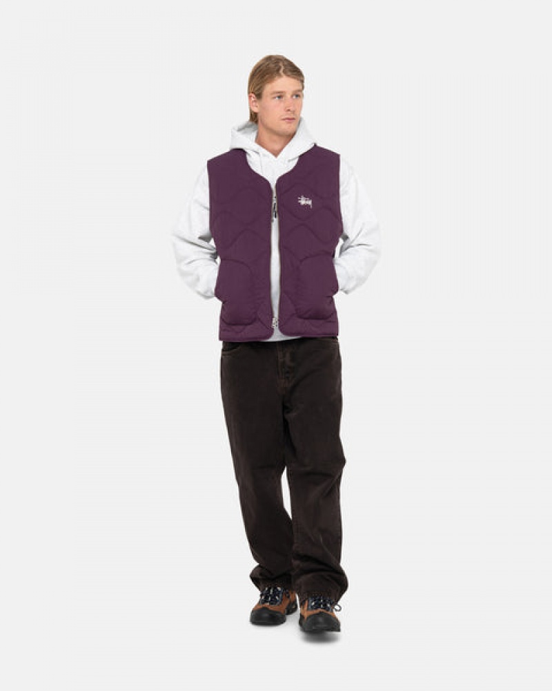 Stussy Recycled Nylon Liner Vest Weste Herren Fuchsie Österreich | UFQ-2026