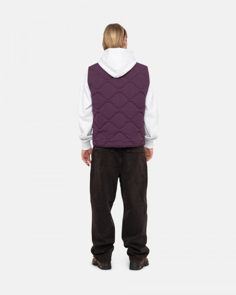 Stussy Recycled Nylon Liner Vest Weste Herren Fuchsie Österreich | UFQ-2026