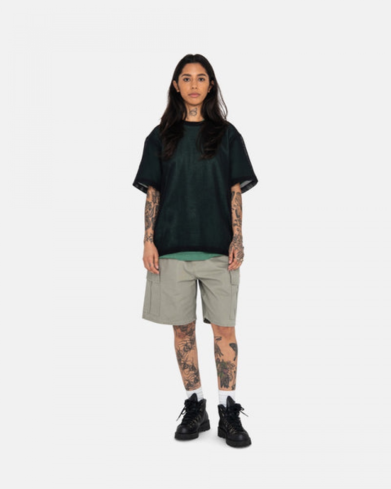 Stussy Ripstop Cargo Beach Kurzes Kurze Hose Damen Olivgrün Österreich | GOP-1908