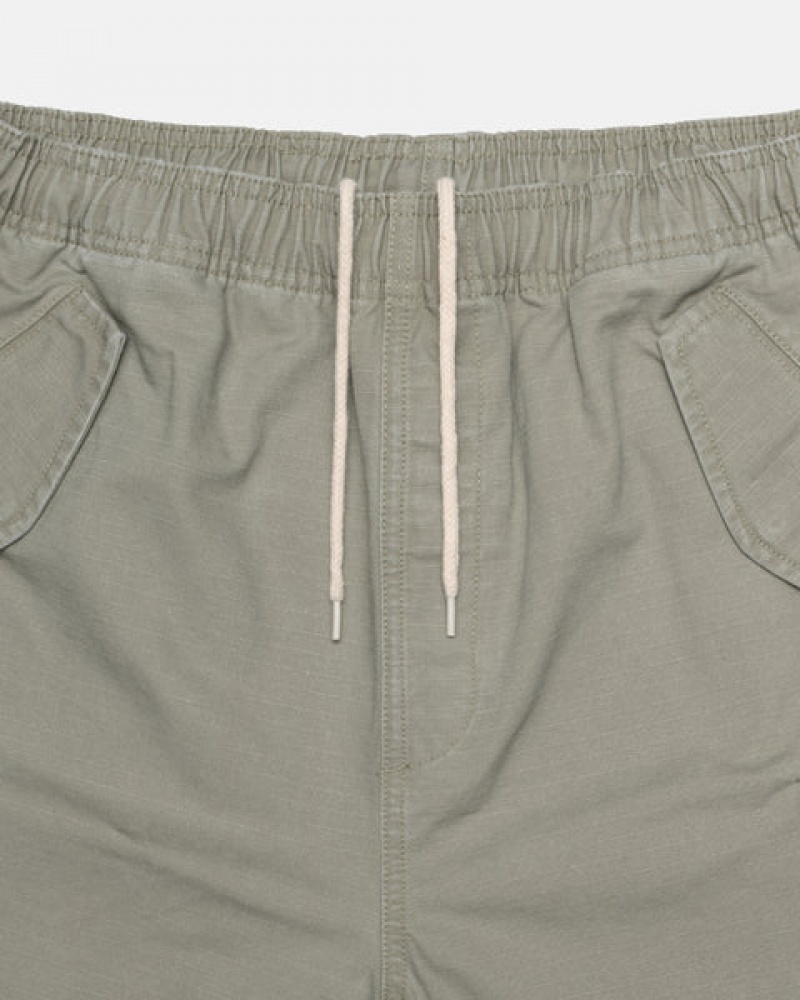 Stussy Ripstop Cargo Beach Kurzes Kurze Hose Damen Olivgrün Österreich | GOP-1908