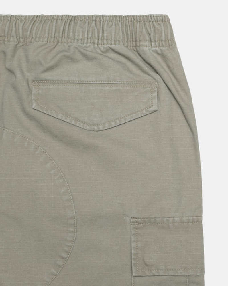 Stussy Ripstop Cargo Beach Kurzes Kurze Hose Damen Olivgrün Österreich | GOP-1908