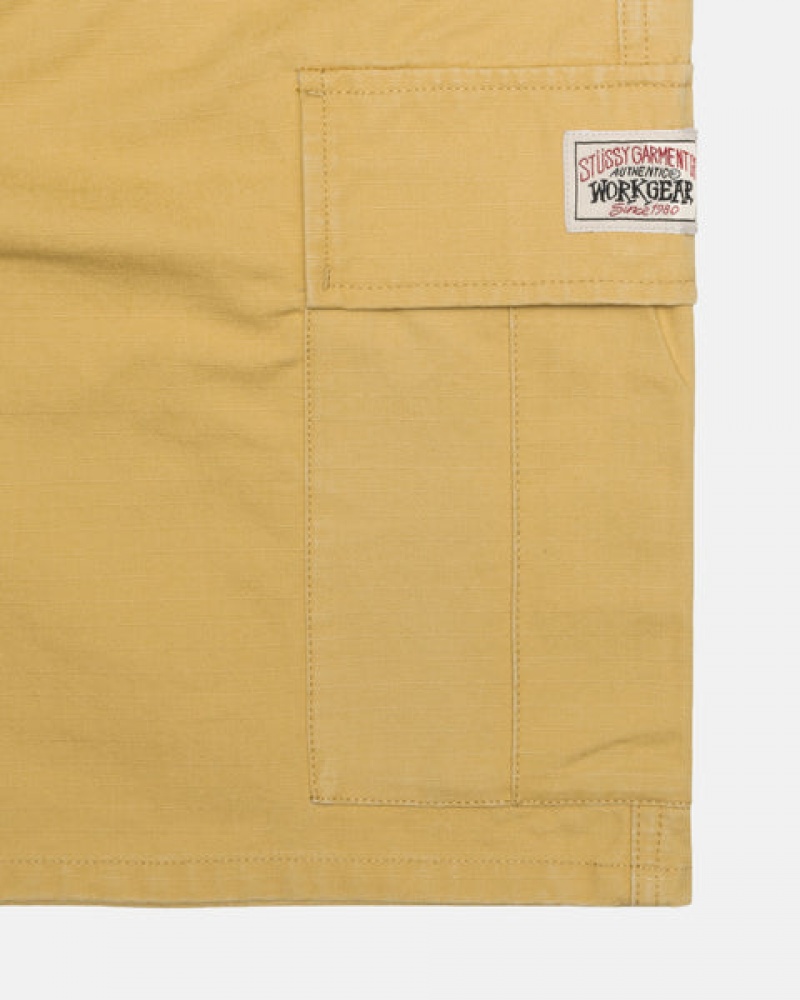 Stussy Ripstop Cargo Beach Kurzes Kurze Hose Damen Gelb Österreich | XGI-5564