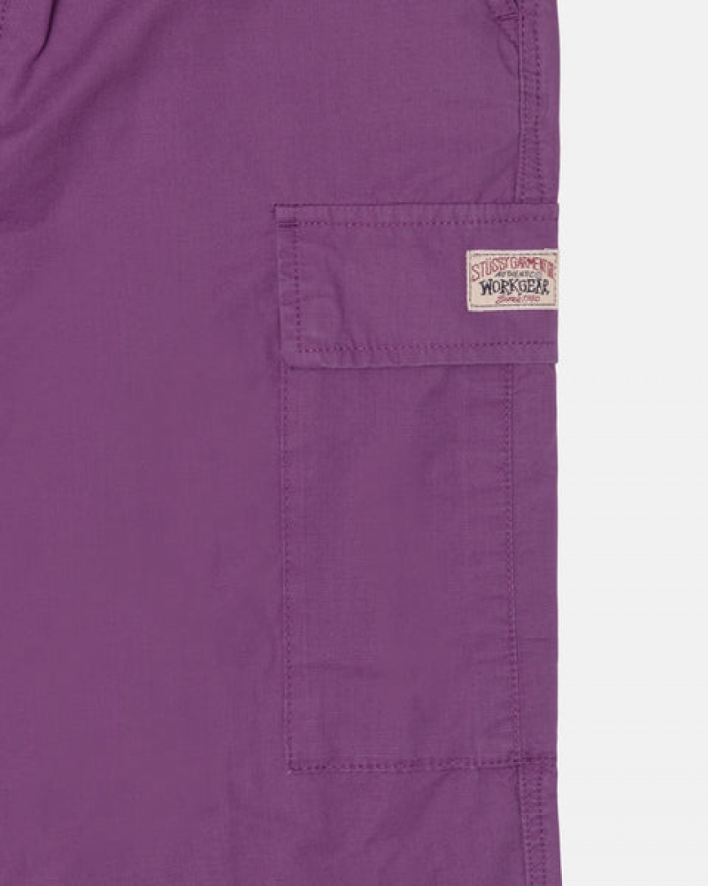 Stussy Ripstop Cargo Beach Pant Hose Damen Lila Österreich | DZD-4500