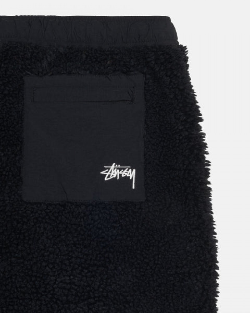 Stussy Sherpa Kurzes Kurze Hose Damen Schwarz Österreich | AQR-1550