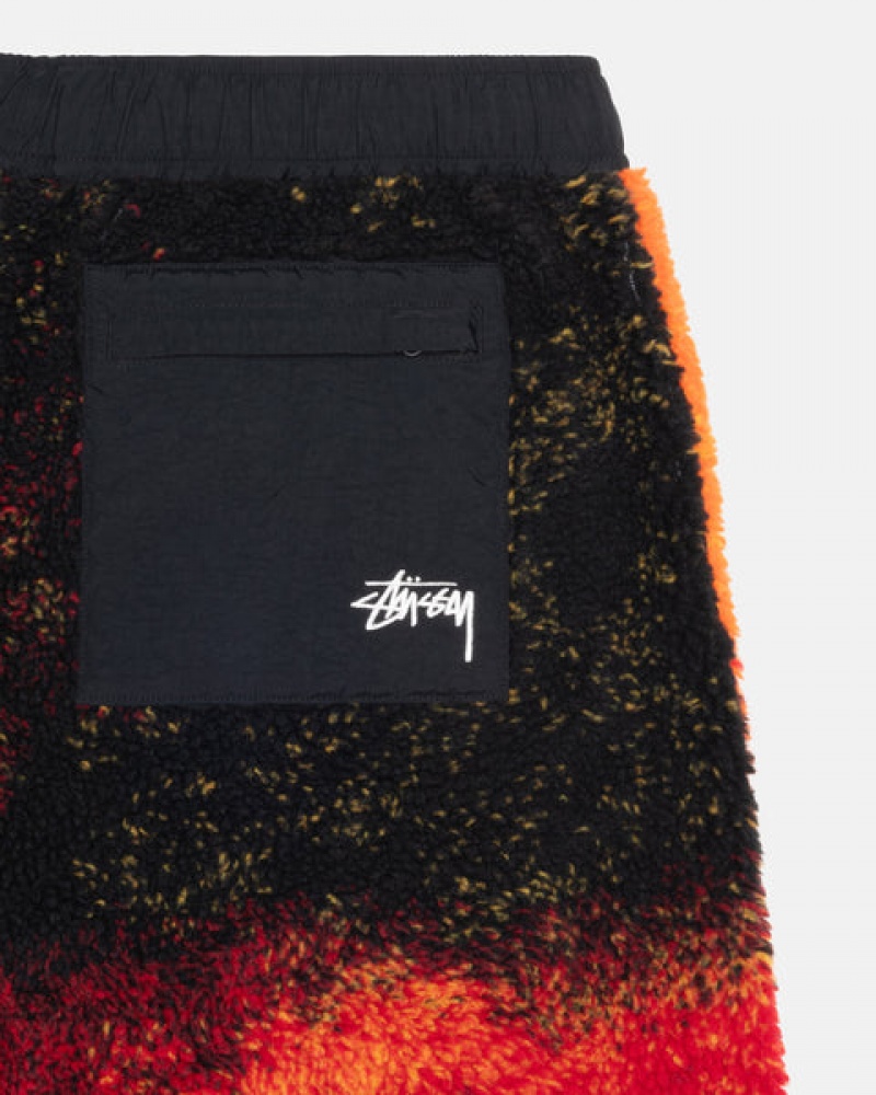 Stussy Sherpa Kurzes Kurze Hose Damen Schwarz Rot Österreich | TYA-7731