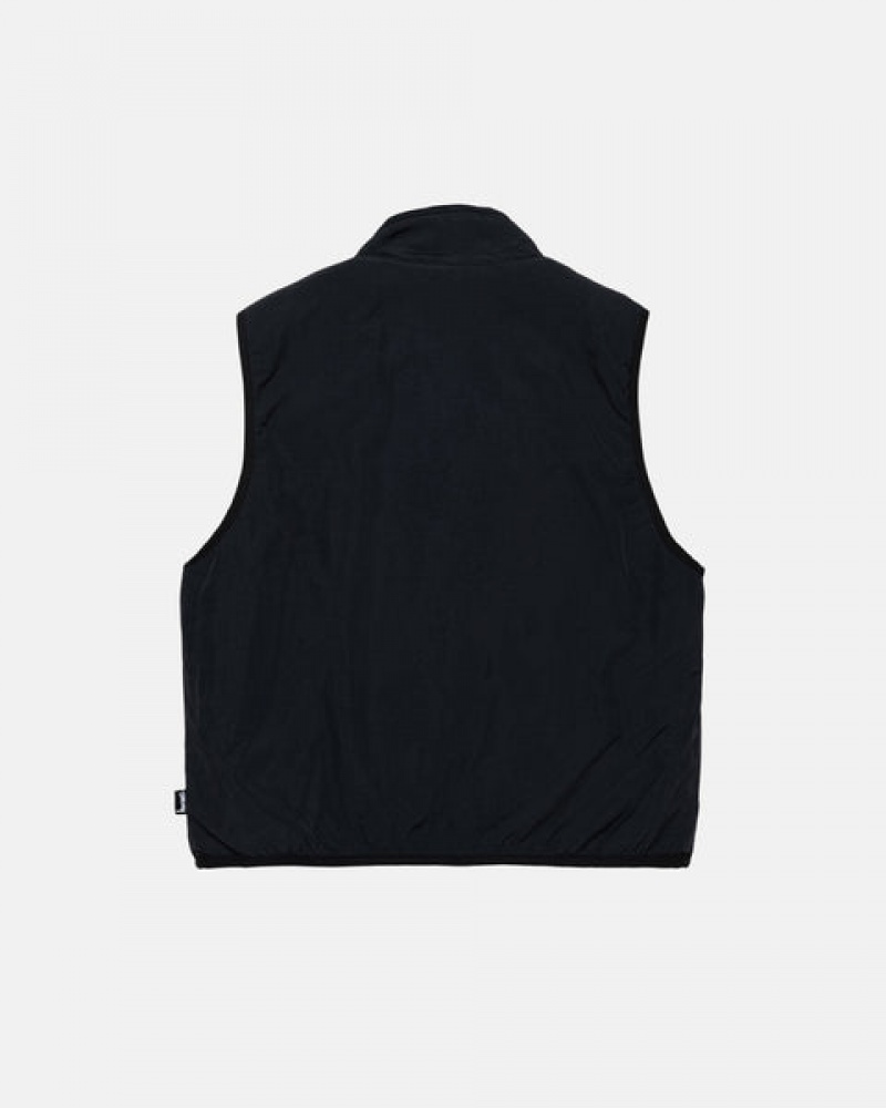 Stussy Sherpa Reversible Vest Weste Damen Schwarz Österreich | PDH-6563