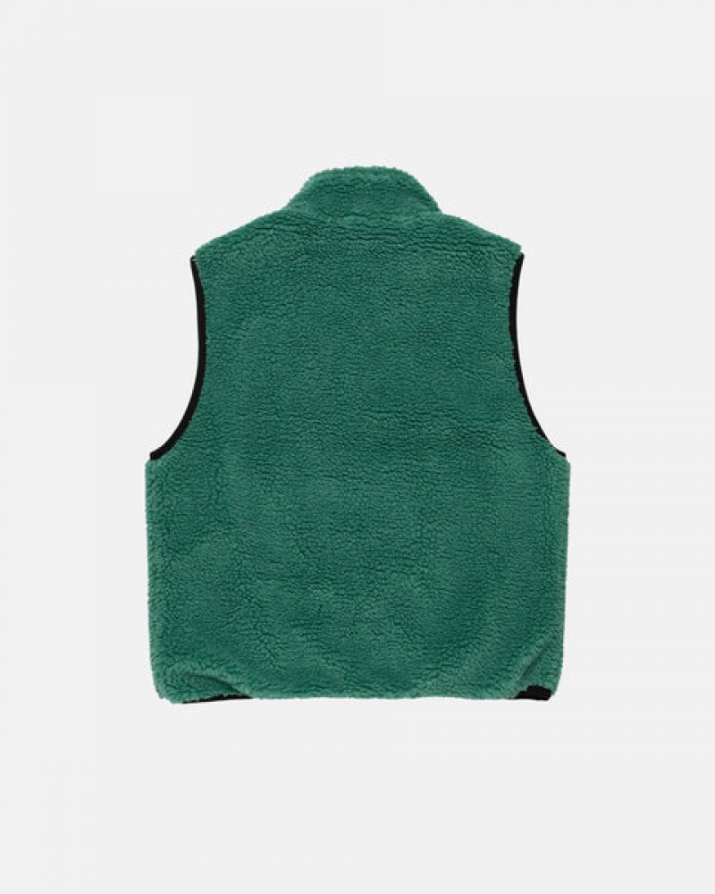 Stussy Sherpa Reversible Vest Weste Damen Türkis Österreich | FKT-6908