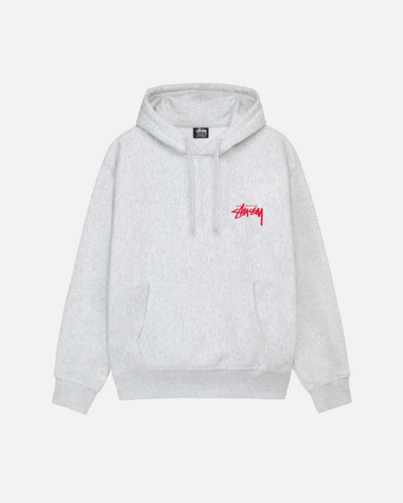 Stussy Skate Tough Hoodie Hoodie Damen Grau Österreich | HMK-6814