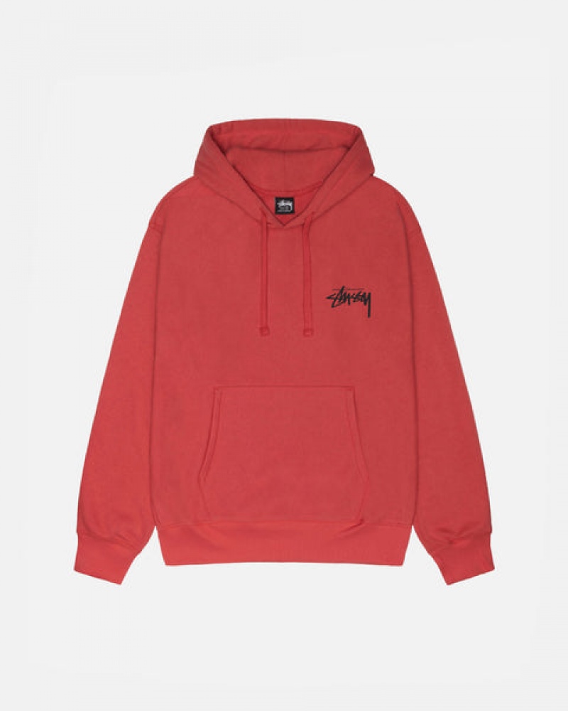 Stussy Skate Tough Hoodie Hoodie Herren Rot Österreich | UKQ-7435