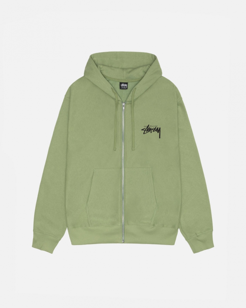 Stussy Skate Tough Zip Hoodie Hoodie Damen Grün Österreich | UJN-2562