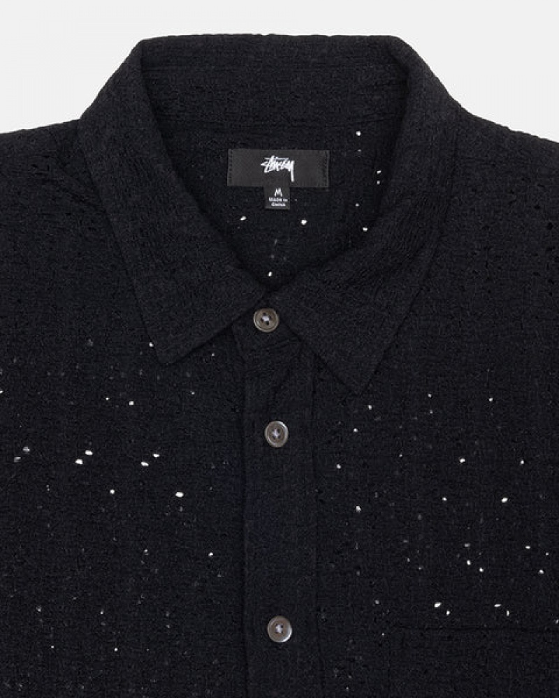 Stussy Spitze Ls Shirt Hemd Herren Schwarz Österreich | KLK-3931