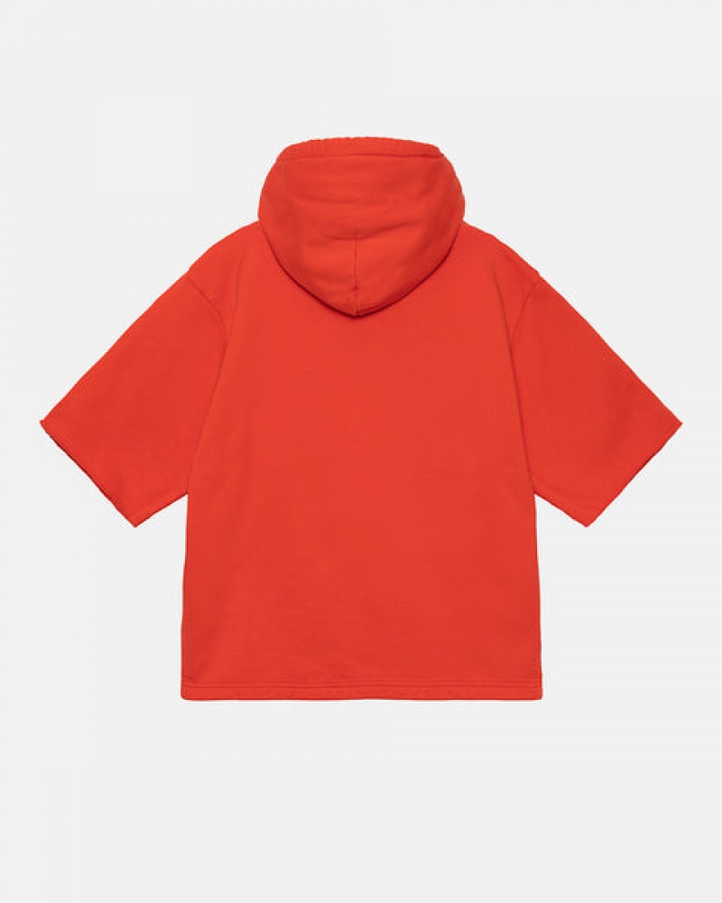 Stussy Ss Boxy Cropped Hoodie Hoodie Damen Tiefesorange Österreich | GHR-2716