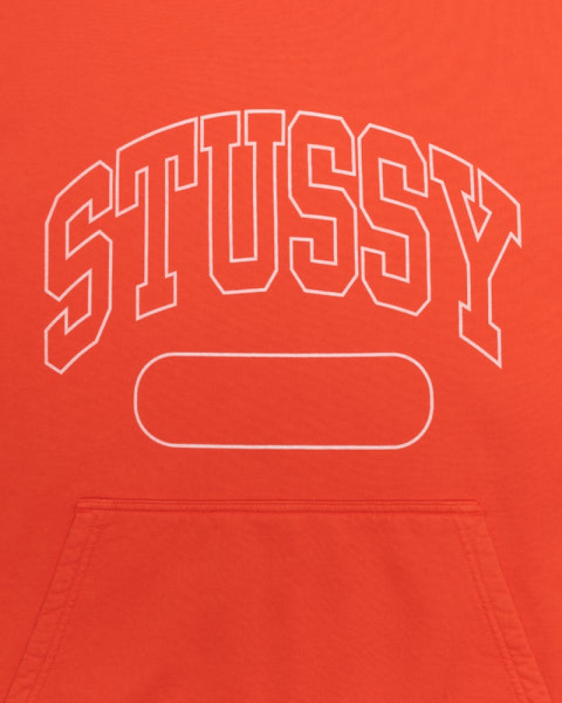 Stussy Ss Boxy Cropped Hoodie Hoodie Damen Tiefesorange Österreich | GHR-2716