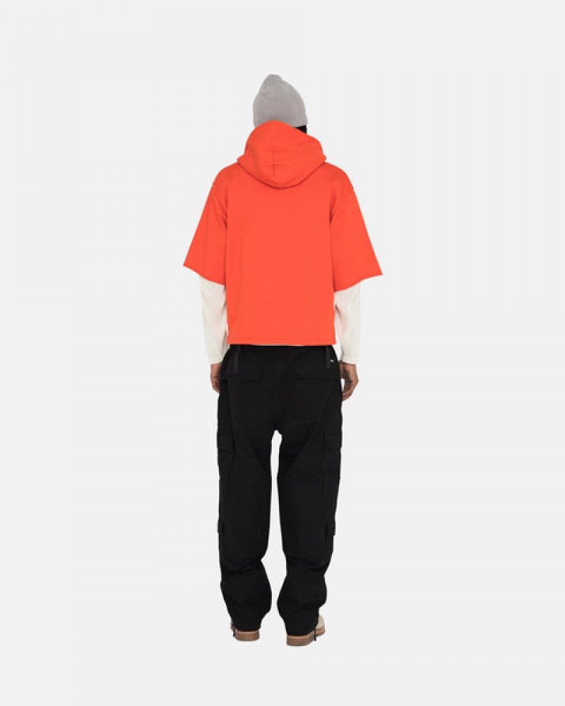 Stussy Ss Boxy Cropped Hoodie Hoodie Damen Tiefesorange Österreich | GHR-2716