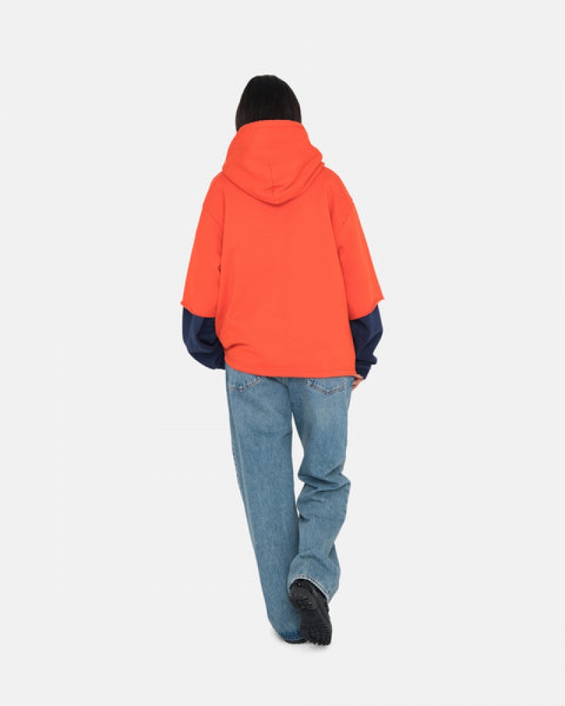 Stussy Ss Boxy Cropped Hoodie Hoodie Damen Tiefesorange Österreich | GHR-2716