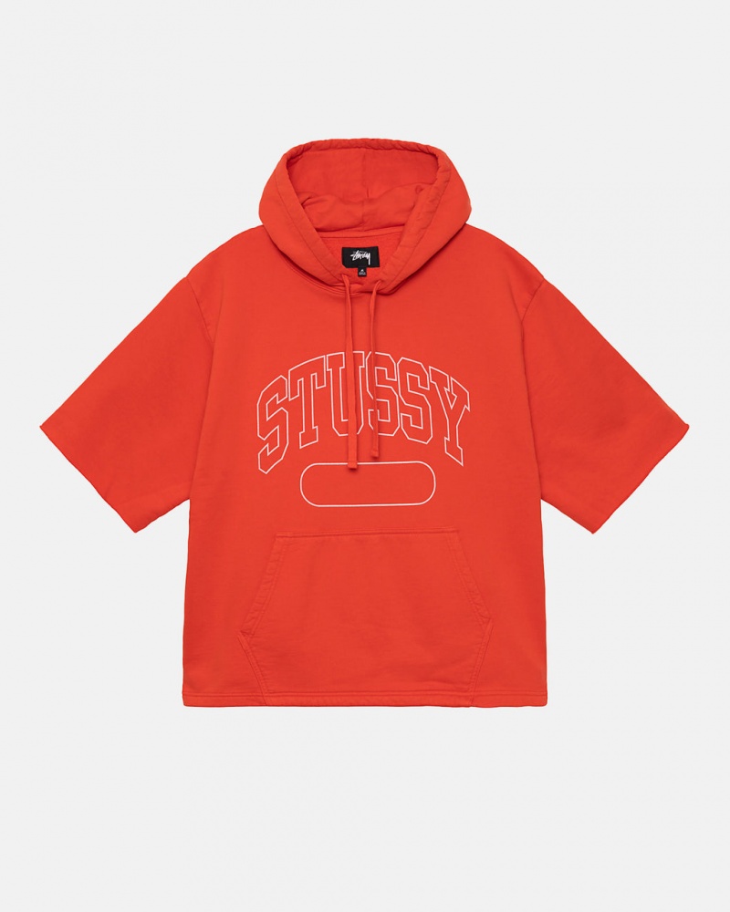 Stussy Ss Boxy Cropped Hoodie Hoodie Damen Tiefesorange Österreich | GHR-2716