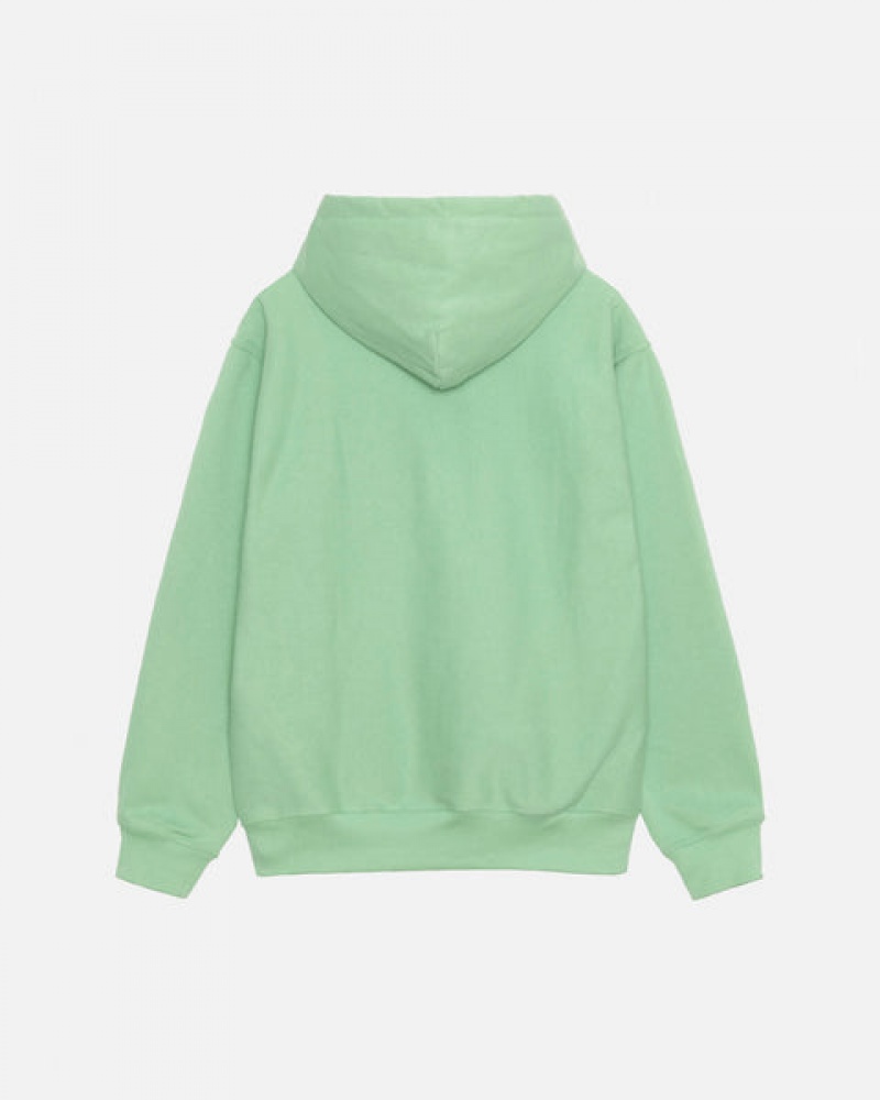 Stussy Stock Logo Hood Sweatshirts Damen Grün Österreich | ODU-7840