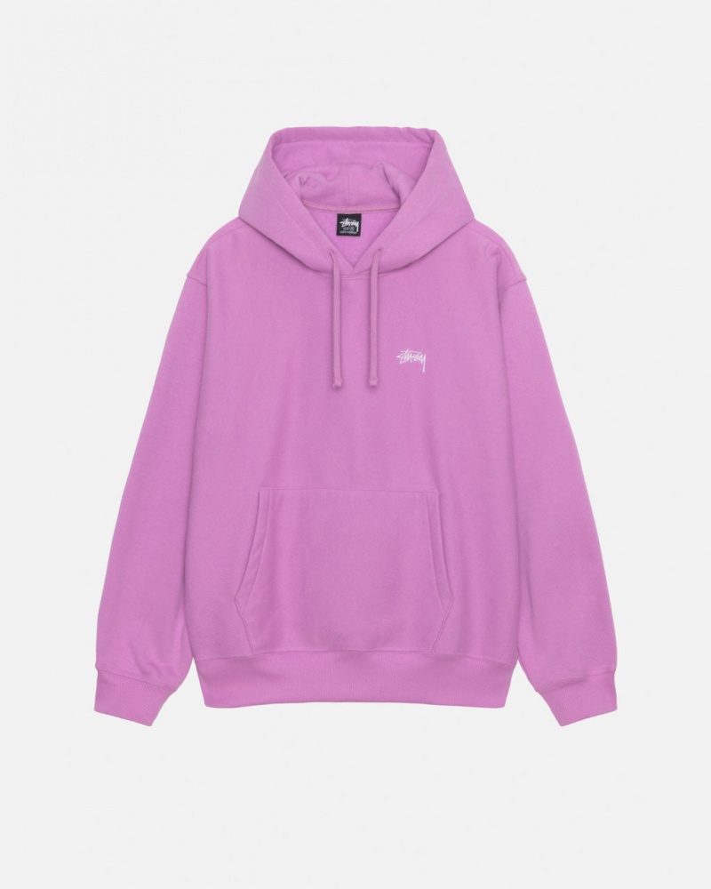 Stussy Stock Logo Hood Sweatshirts Damen Lila Österreich | IFZ-8739