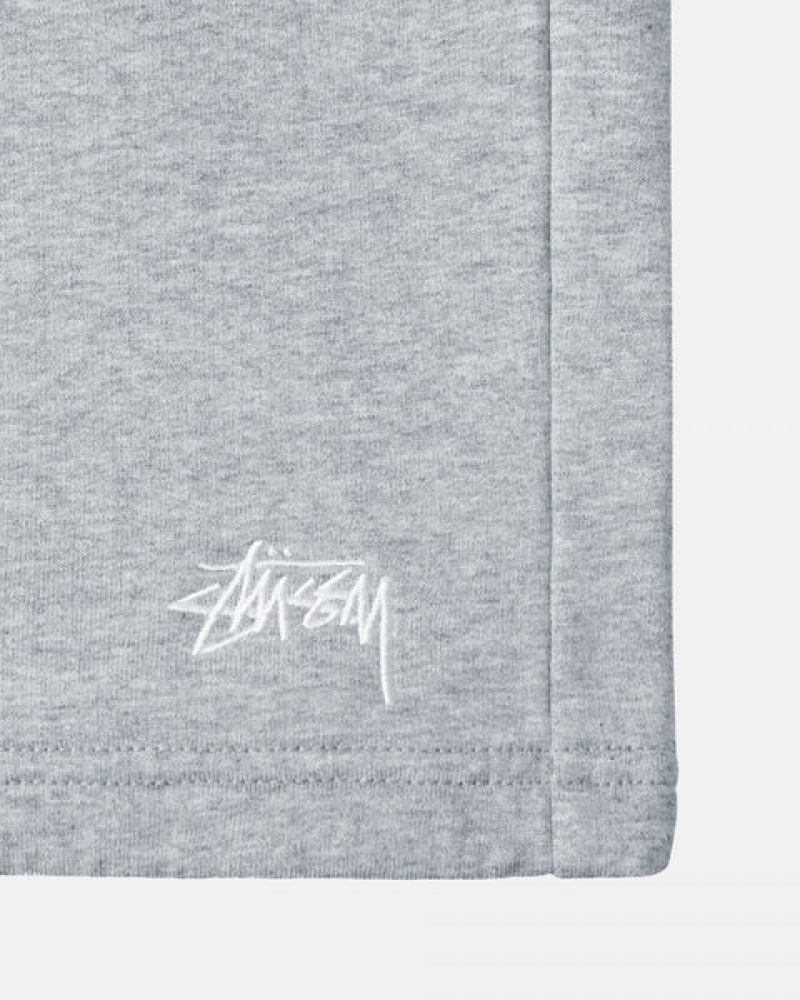 Stussy Stock Logo Sweat Kurzes Kurze Hose Herren Grau Österreich | YNZ-6069