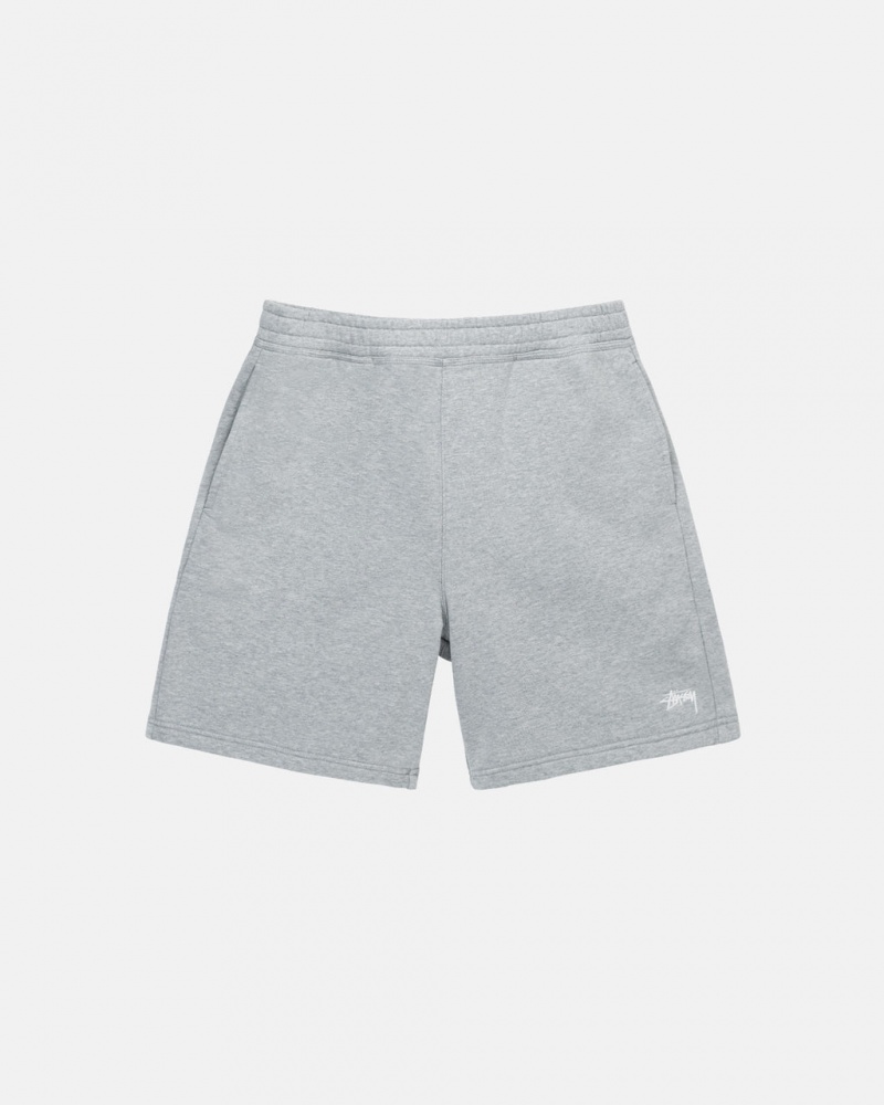 Stussy Stock Logo Sweat Kurzes Sweatshorts Herren Grau Österreich | SDN-4729