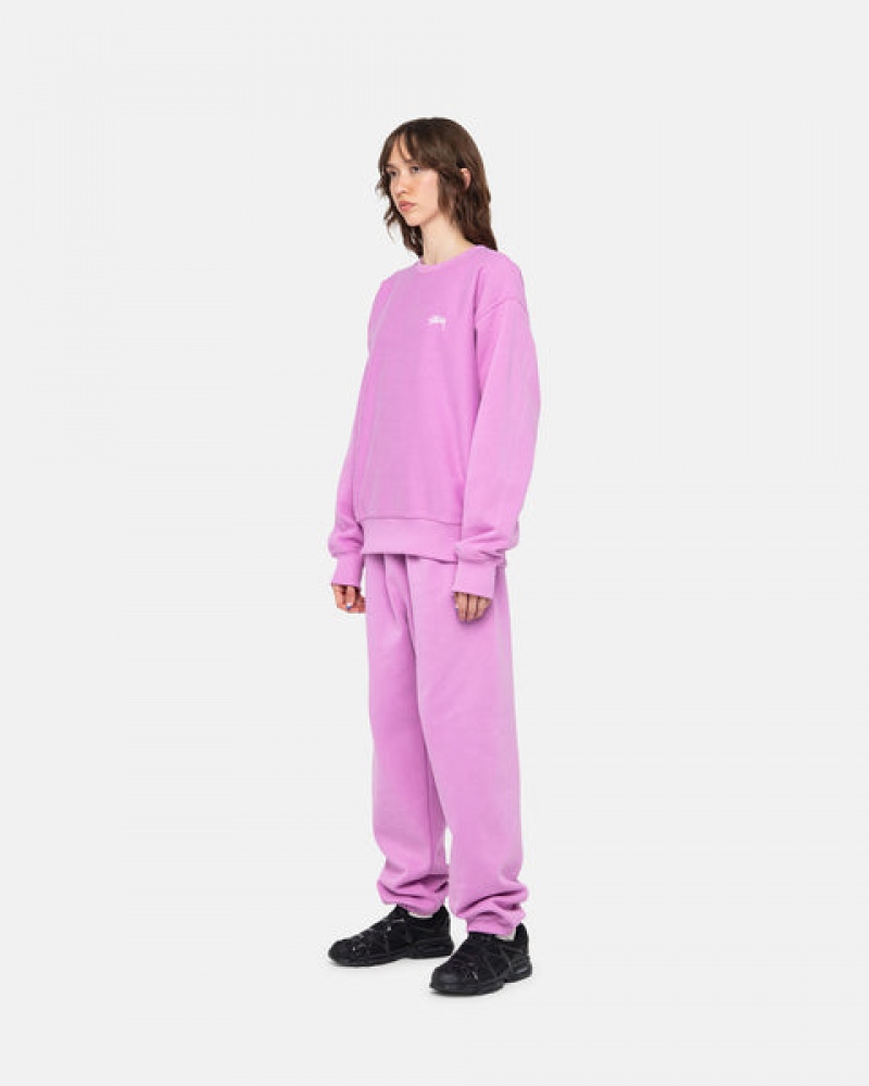 Stussy Stock Logo Sweatpant Sweathose Damen Lila Österreich | TXU-4706