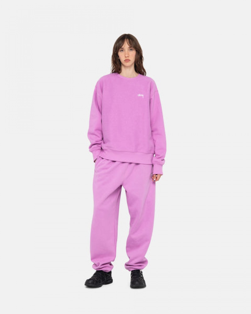 Stussy Stock Logo Sweatpant Sweathose Damen Lila Österreich | TXU-4706