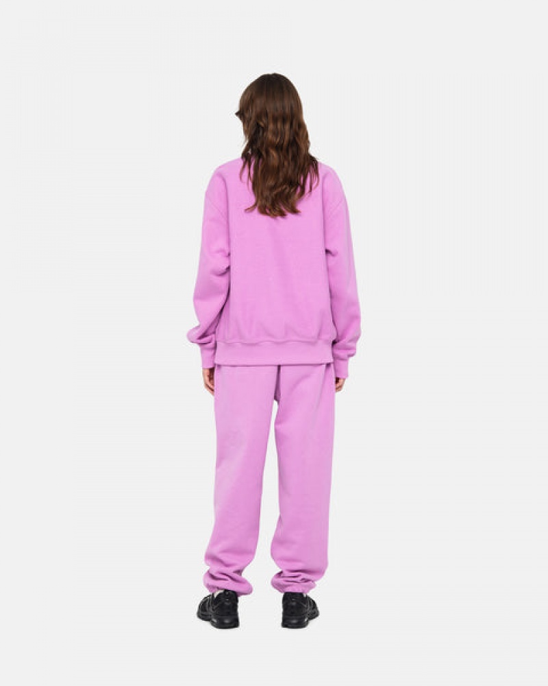 Stussy Stock Logo Sweatpant Sweathose Damen Lila Österreich | TXU-4706