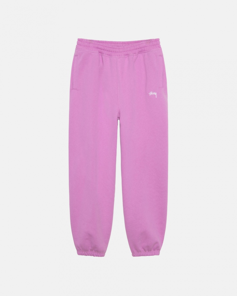 Stussy Stock Logo Sweatpant Sweathose Damen Lila Österreich | TXU-4706