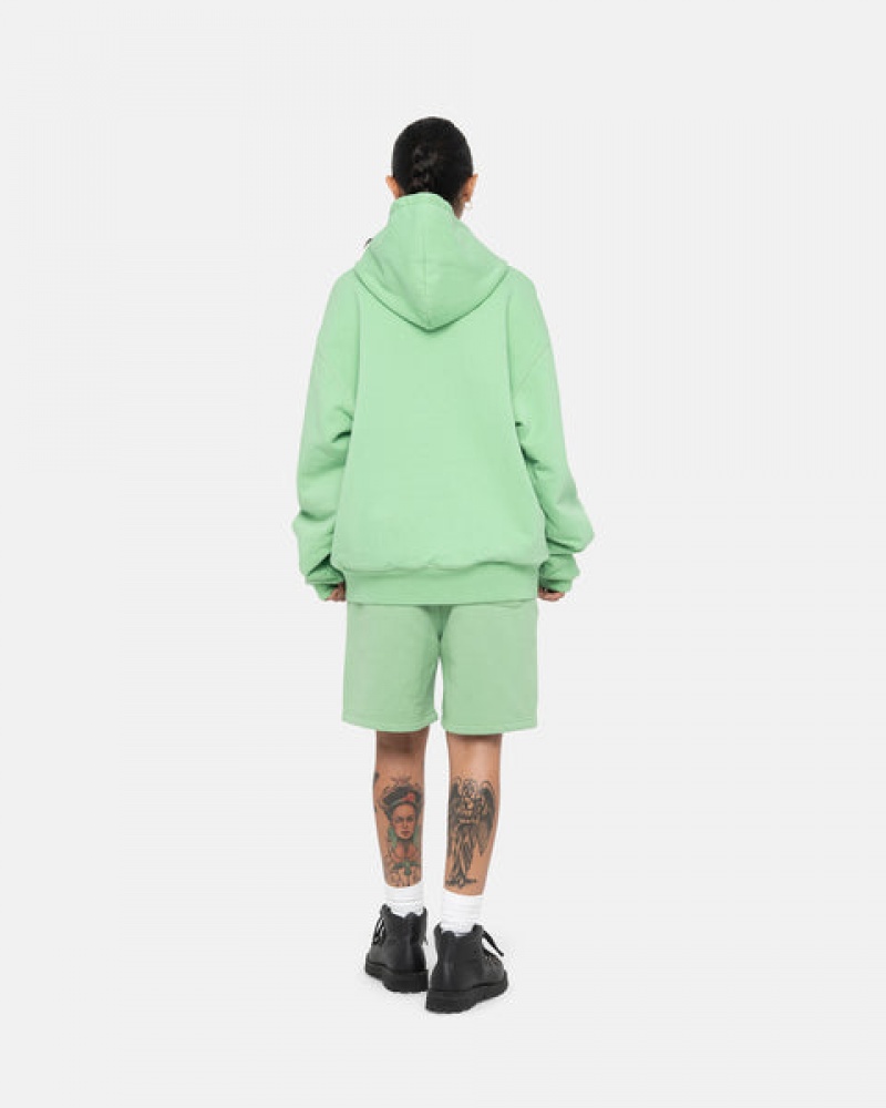 Stussy Stock Logo Sweatshort Kurze Hose Herren Grün Österreich | XUA-8544