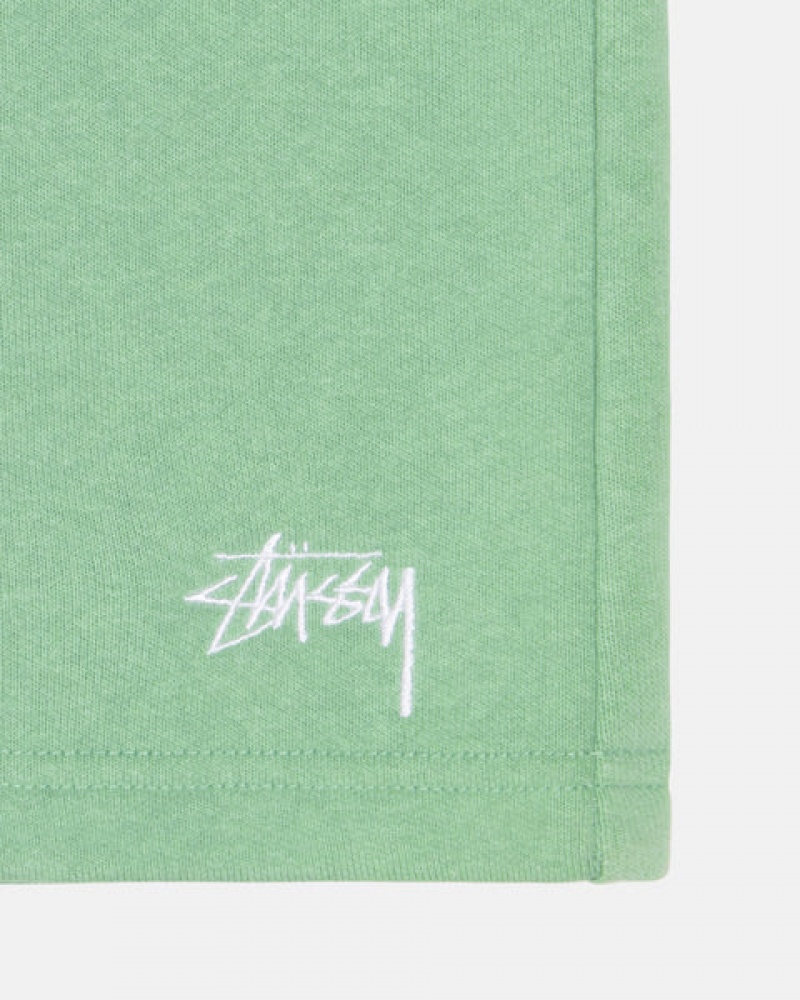 Stussy Stock Logo Sweatshort Kurze Hose Herren Grün Österreich | XUA-8544