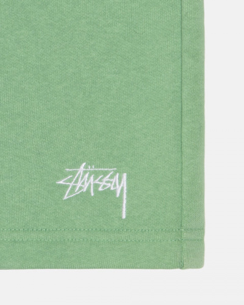 Stussy Stock Logo Sweatshort Kurze Hose Herren Grün Österreich | XUA-8544