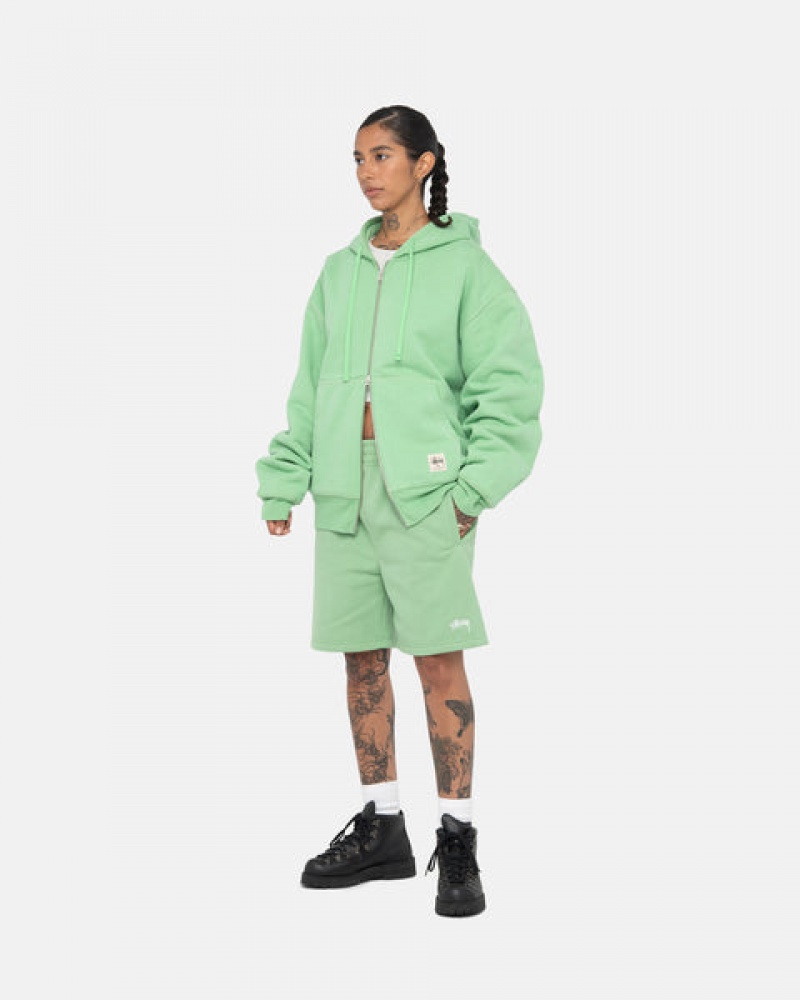 Stussy Stock Logo Sweatshort Kurze Hose Herren Grün Österreich | XUA-8544