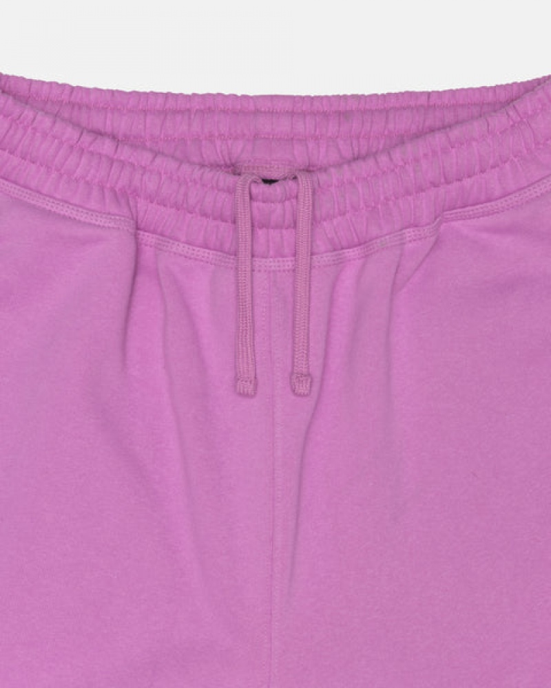 Stussy Stock Logo Sweatshort Kurze Hose Damen Lila Österreich | PRW-4031