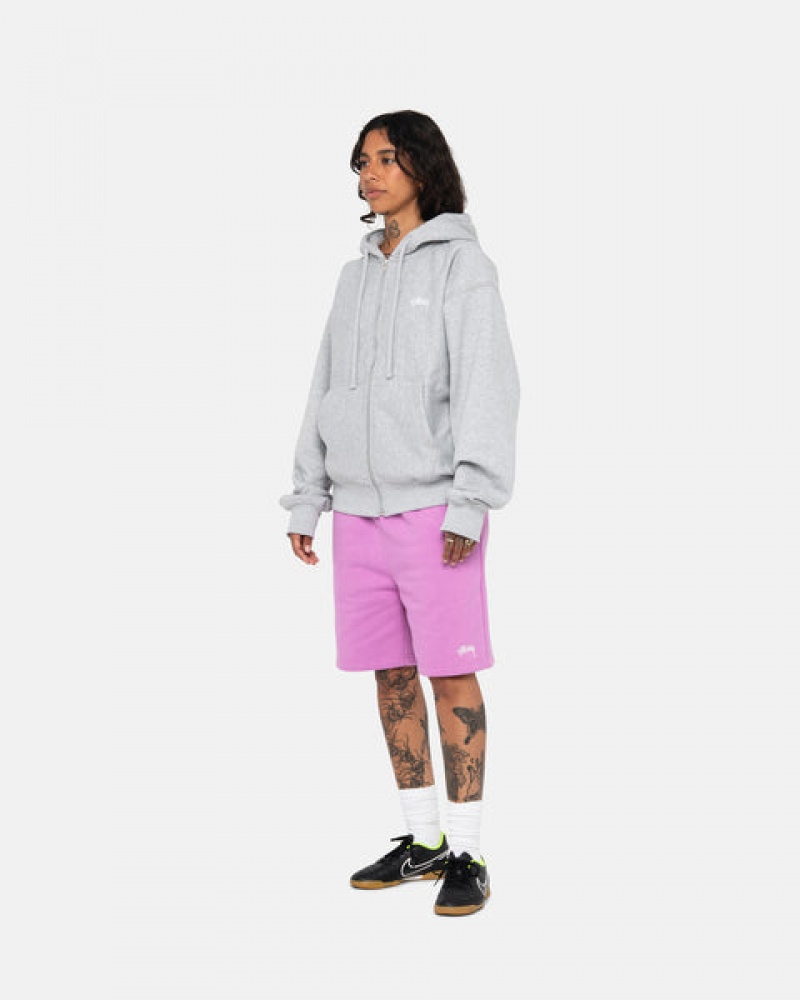 Stussy Stock Logo Sweatshort Kurze Hose Damen Lila Österreich | PRW-4031