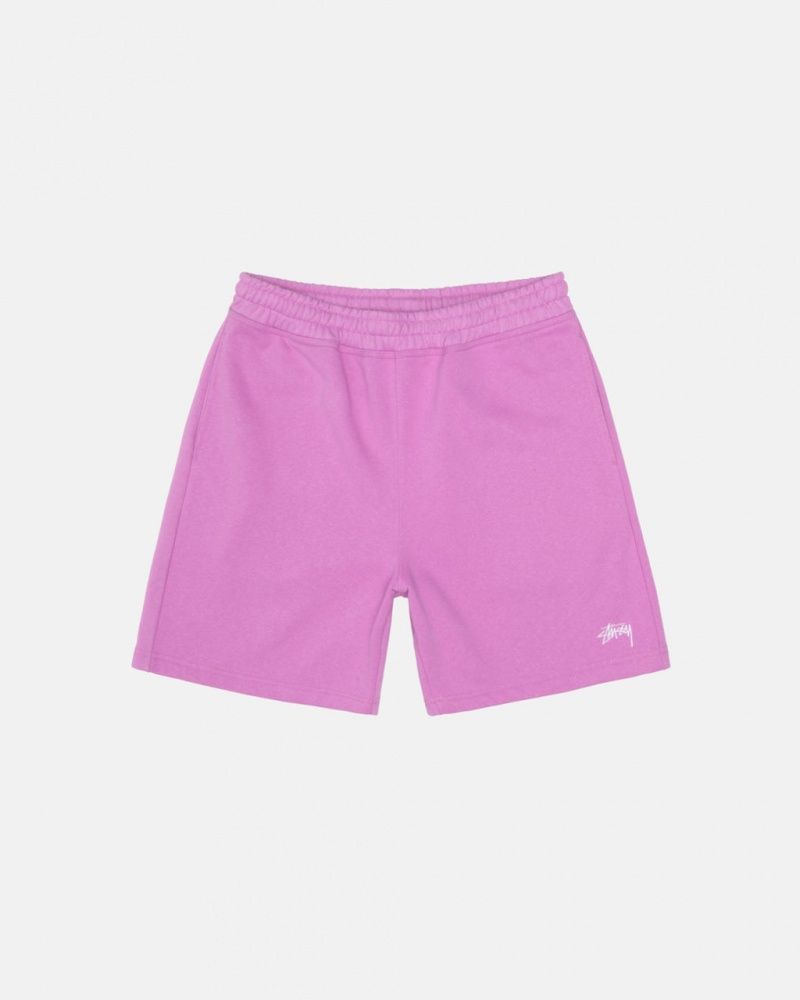 Stussy Stock Logo Sweatshort Kurze Hose Damen Lila Österreich | PRW-4031