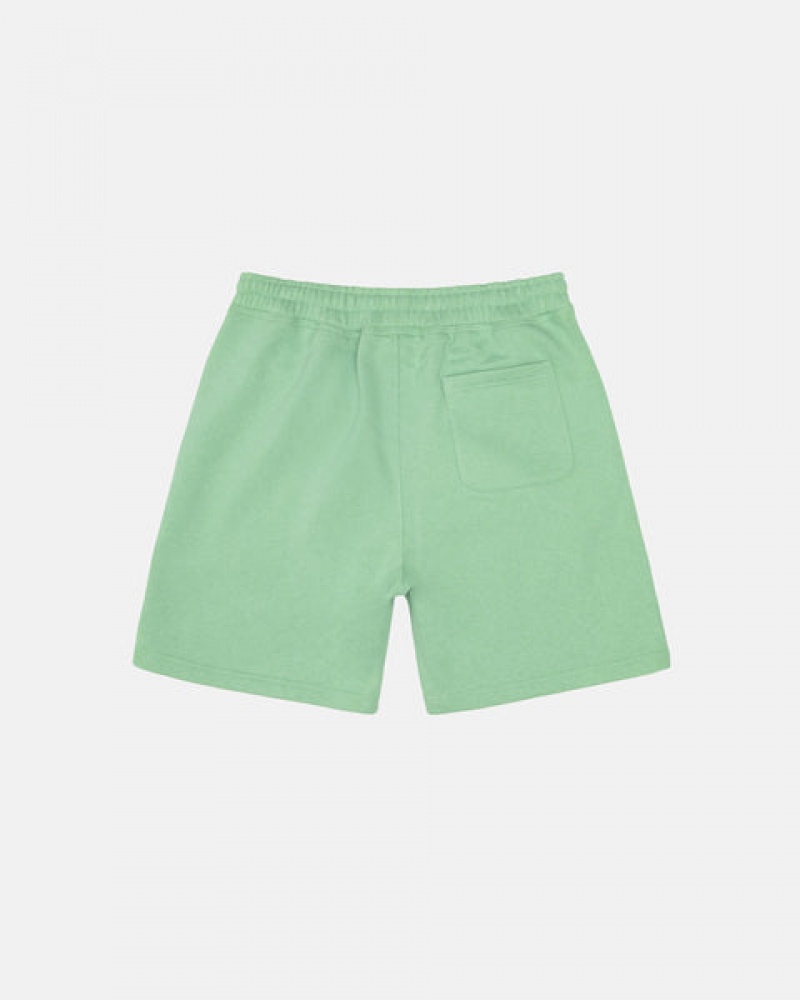 Stussy Stock Logo Sweatshort Sweatshorts Herren Grün Österreich | ODT-3407