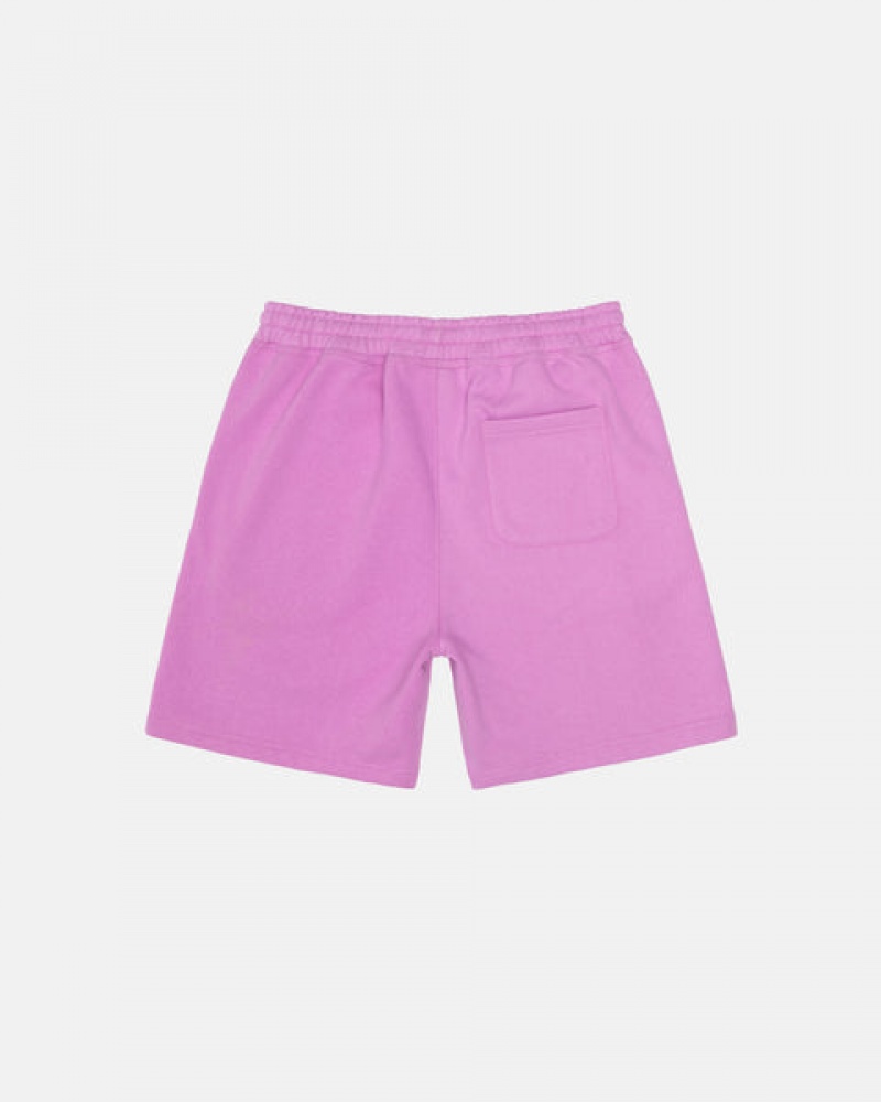 Stussy Stock Logo Sweatshort Sweatshorts Herren Lila Österreich | BWO-5532