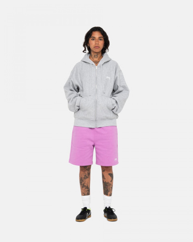 Stussy Stock Logo Sweatshort Sweatshorts Herren Lila Österreich | BWO-5532