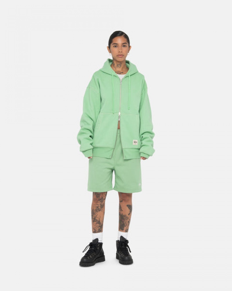 Stussy Stock Logo Sweatshort Sweatshorts Damen Grün Österreich | HCQ-4454